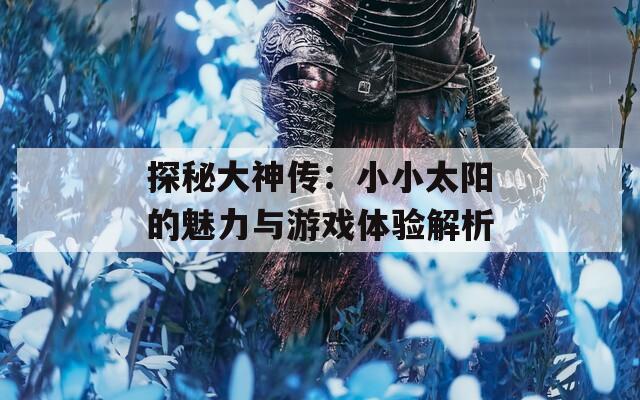 探秘大神传：小小太阳的魅力与游戏体验解析