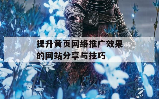 提升黄页网络推广效果的网站分享与技巧