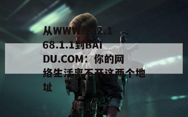 从WWW.192.168.1.1到BAIDU.COM：你的网络生活离不开这两个地址