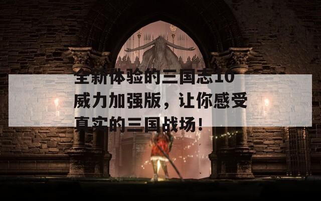 全新体验的三国志10威力加强版，让你感受真实的三国战场！
