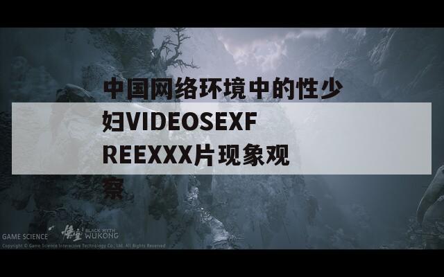 中国网络环境中的性少妇VIDEOSEXFREEXXX片现象观察